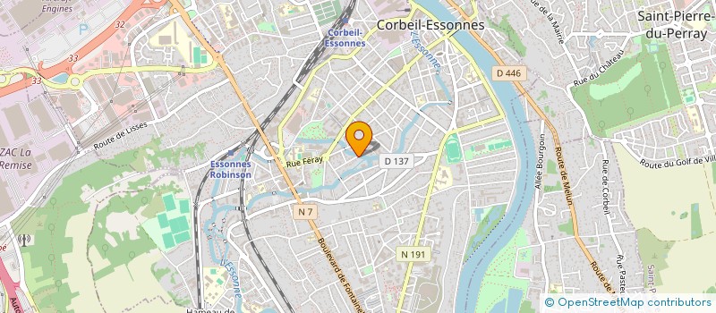 localisation de l'entreprise ETABLISSEMENTS GUITTAUT SA à CORBEIL-ESSONNES