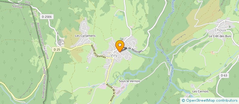 localisation de l'entreprise ETABLISSEMENTS GUIVERT à VAUX-LES-SAINT-CLAUDE