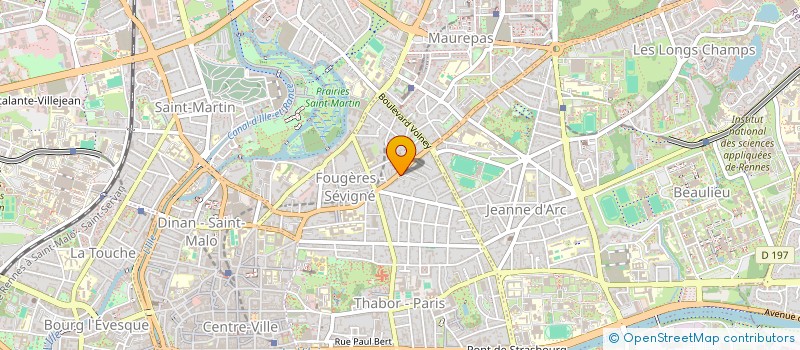 localisation de l'entreprise ETABLISSEMENTS GUY à RENNES