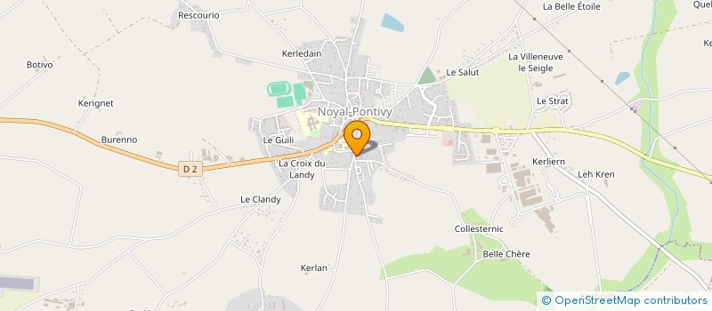 localisation de l'entreprise ETABLISSEMENTS GUY BAILLEUX à NOYAL-PONTIVY
