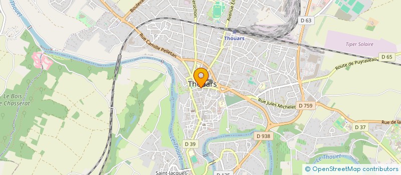 localisation de l'entreprise ETABLISSEMENTS GUY BODIN  THOUARS