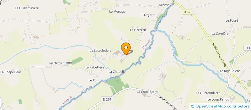 localisation de l'entreprise ETABLISSEMENTS GUY CHAPUZET à SAINT-VIGOR-DES-MONTS