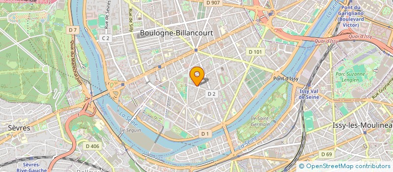 localisation de l'entreprise ETABLISSEMENTS HAAS FRERES ET LAMBERT  BOULOGNE BILLANCOURT