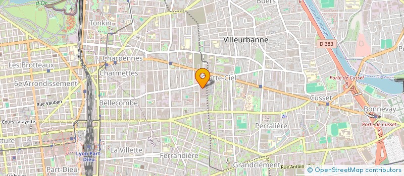 localisation de l'entreprise ETABLISSEMENTS HAREL à VILLEURBANNE