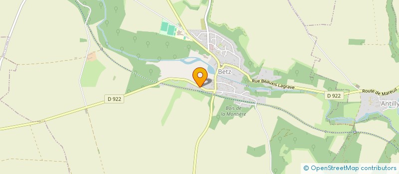 localisation de l'entreprise ETABLISSEMENTS HARTEEL à BETZ