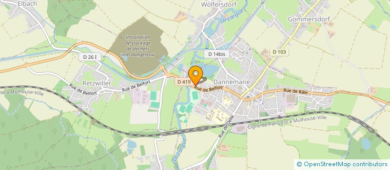 localisation de l'entreprise ETABLISSEMENTS HARTMANN-COMESU  DANNEMARIE