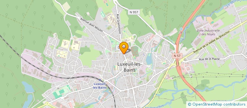 localisation de l'entreprise ETABLISSEMENTS HASTADT TELERADIO à LUXEUIL-LES-BAINS