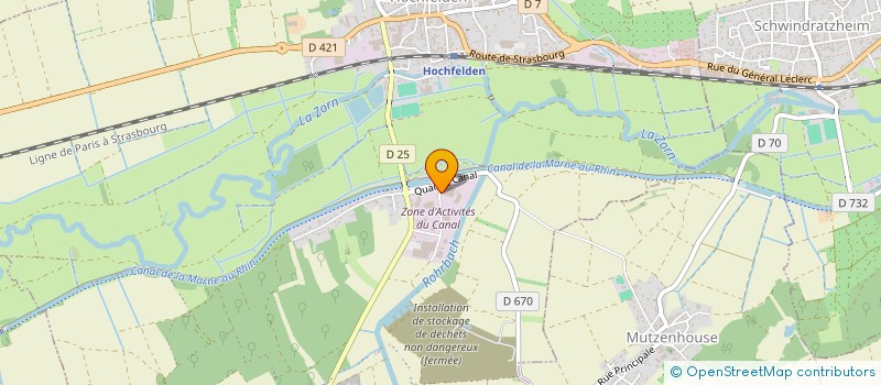 localisation de l'entreprise ETABLISSEMENTS HEIDINGER ET EBEL à HOCHFELDEN