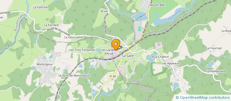 localisation de l'entreprise ETABLISSEMENTS HEMARD ET VIGNOL à BUSSIERE-GALANT