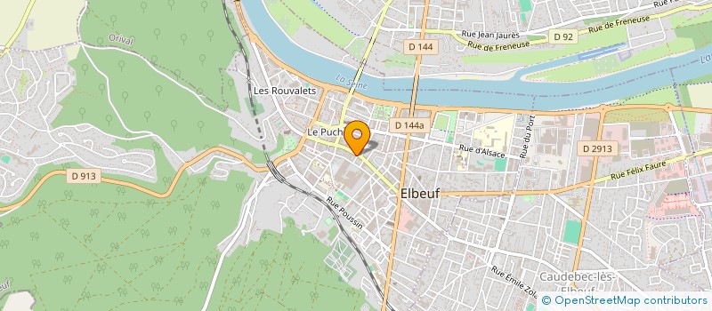 localisation de l'entreprise ETABLISSEMENTS HENNEBERT  ELBEUF