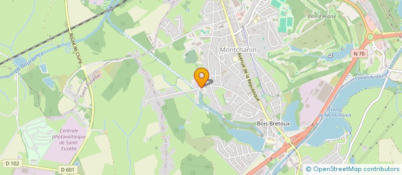 localisation de l'entreprise ETABLISSEMENTS HENRI BILLIARD  MONTCHANIN