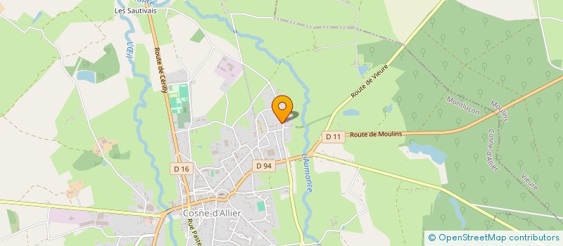 localisation de l'entreprise ETABLISSEMENTS HERAUD à COSNE-D'ALLIER