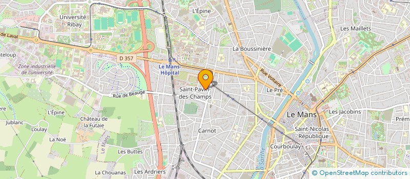 localisation de l'entreprise ETABLISSEMENTS HERBELIN à LE MANS