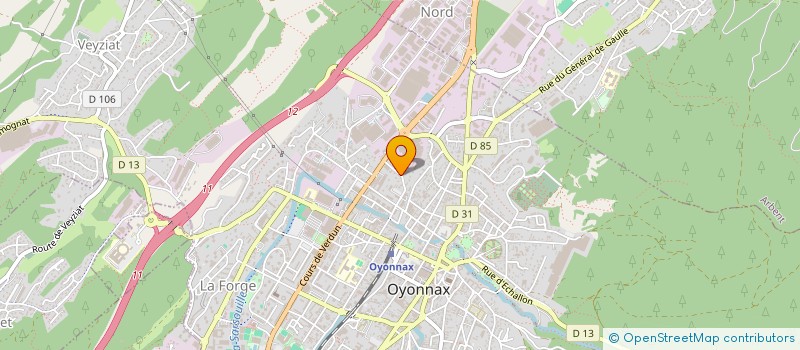 localisation de l'entreprise ETABLISSEMENTS HEREM SA à OYONNAX
