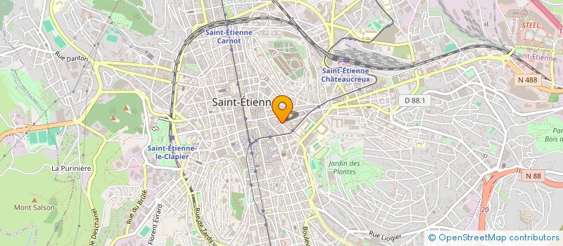 localisation de l'entreprise ETABLISSEMENTS HERTISS à SAINT-ETIENNE