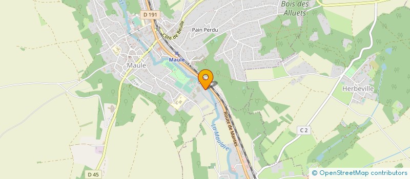localisation de l'entreprise ETABLISSEMENTS HEURTEAUX à MAULE