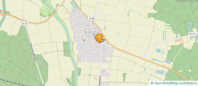 localisation de l'entreprise ETABLISSEMENTS HIRTZ-WENIGER SARL à ANDOLSHEIM