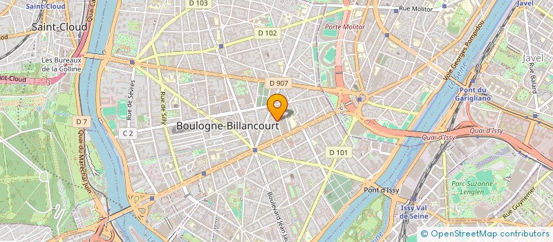 localisation de l'entreprise ETABLISSEMENTS HOCQUET à BOULOGNE-BILLANCOURT