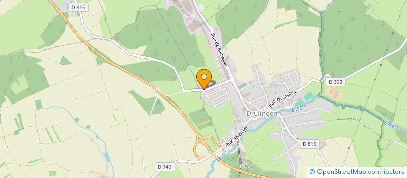 localisation de l'entreprise ETABLISSEMENTS HOFBAUER SARL  DRULINGEN