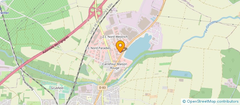 localisation de l'entreprise ETABLISSEMENTS HOFF à SELESTAT