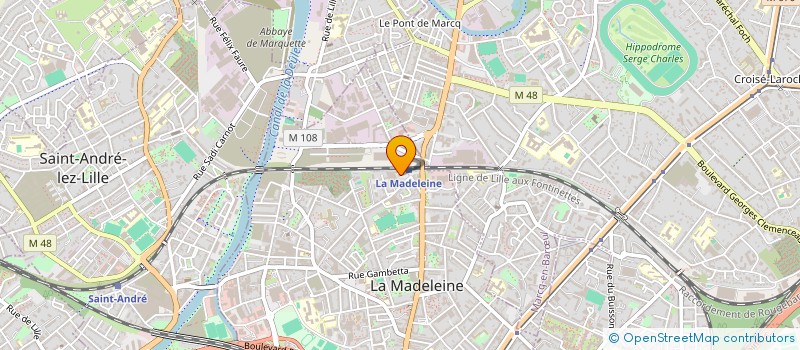 localisation de l'entreprise ETABLISSEMENTS HOLPIN à LA MADELEINE