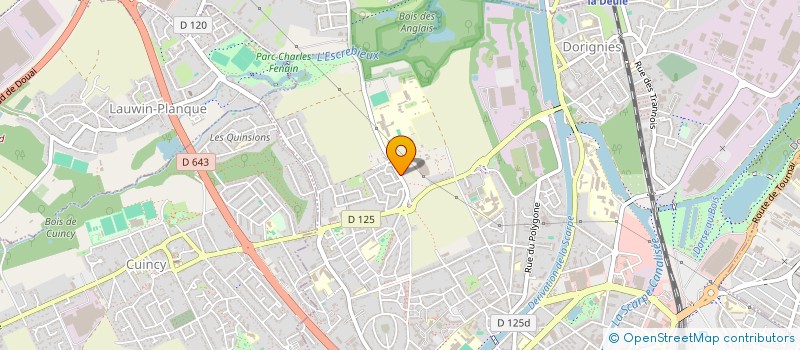 localisation de l'entreprise ETABLISSEMENTS HORTICOLES A DEHAESE à DOUAI