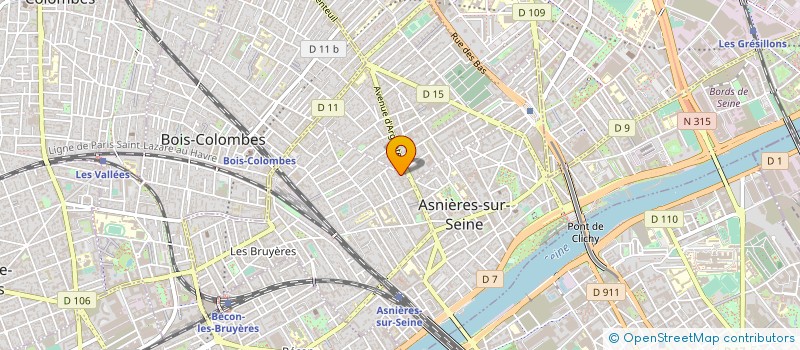 localisation de l'entreprise ETABLISSEMENTS HOYAU ET COMPAGNIE à ASNIERES-SUR-SEINE