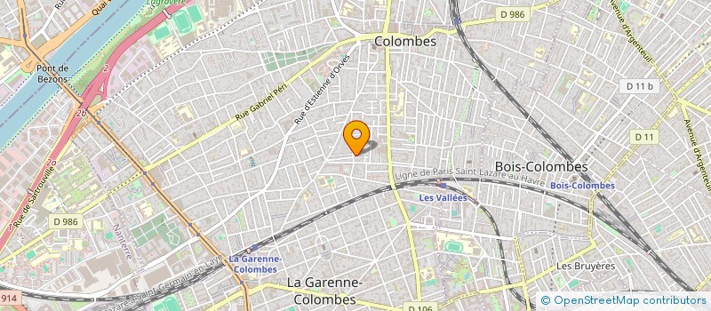 localisation de l'entreprise ETABLISSEMENTS HUARD ROLLAND à COLOMBES