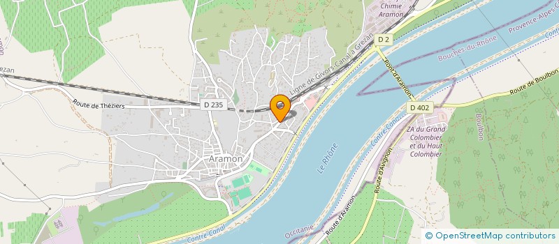 localisation de l'entreprise ETABLISSEMENTS HUBERT  ARAMON