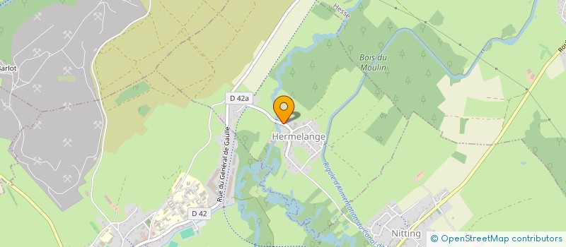 localisation de l'entreprise ETABLISSEMENTS HUBERT MARTIN SARL  HERMELANGE