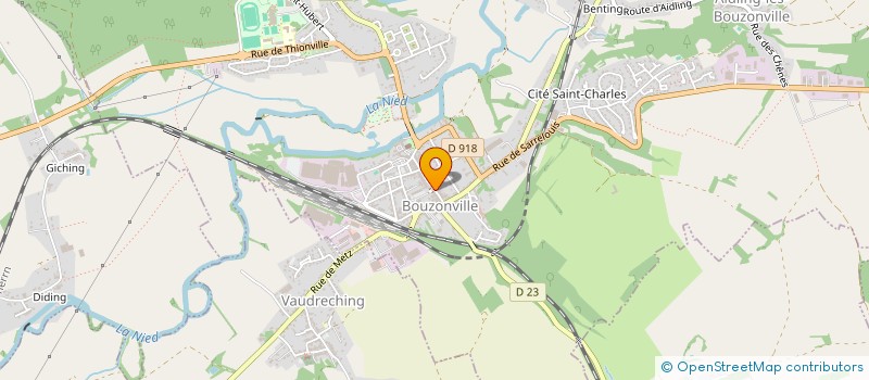 localisation de l'entreprise ETABLISSEMENTS HUCK ET MULLER  BOUZONVILLE