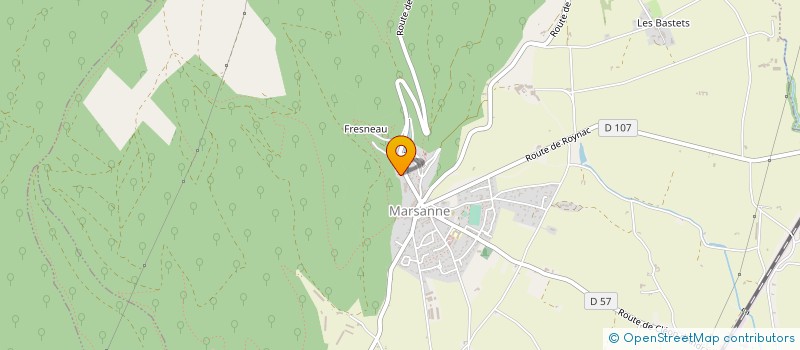 localisation de l'entreprise ETABLISSEMENTS HUGON à MARSANNE