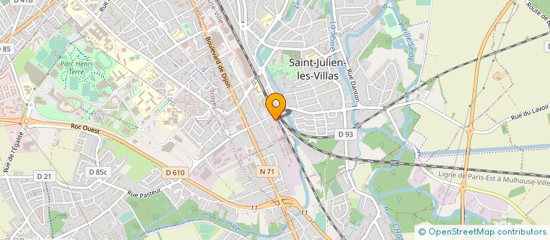 localisation de l'entreprise ETABLISSEMENTS HUOT à SAINT-JULIEN-LES-VILLAS