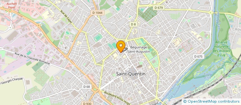 localisation de l'entreprise ETABLISSEMENTS HUYART à SAINT-QUENTIN