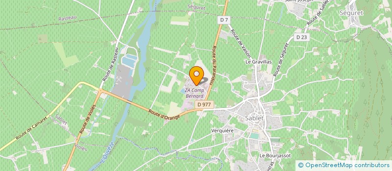 localisation de l'entreprise ETABLISSEMENTS ICHARD à SABLET