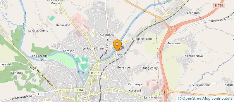 localisation de l'entreprise ETABLISSEMENTS IZANIC à PONTIVY