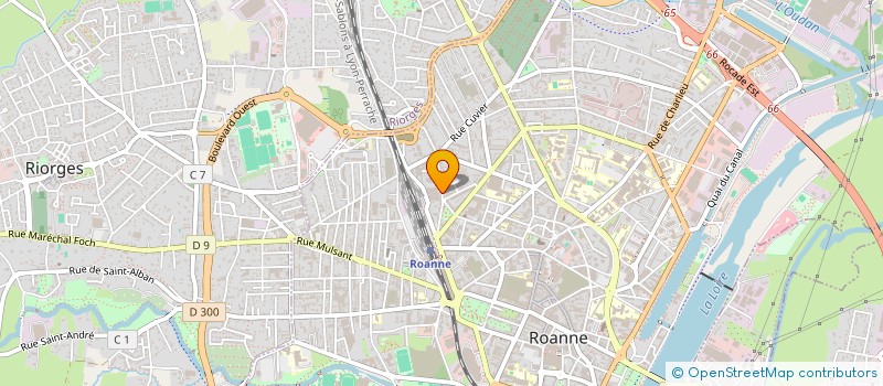 localisation de l'entreprise ETABLISSEMENTS J.B.M - BOST DADOLE à ROANNE