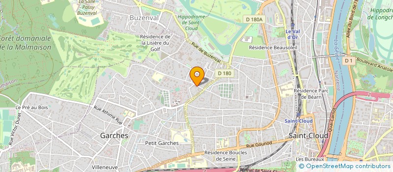 localisation de l'entreprise ETABLISSEMENTS J BENECIS à GARCHES