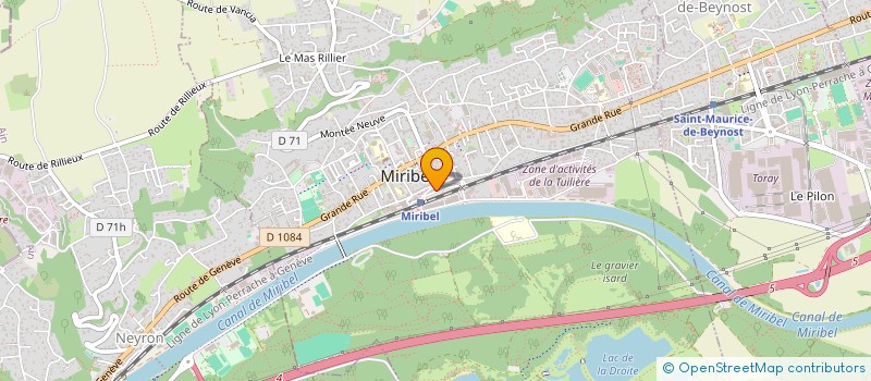 localisation de l'entreprise ETABLISSEMENTS J. BESSON ET SES FILS  MIRIBEL