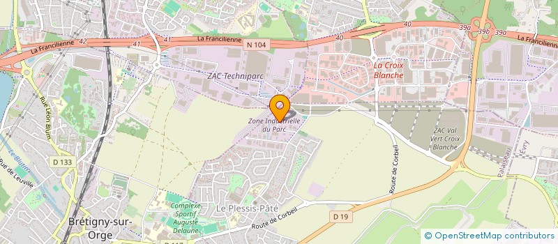 localisation de l'entreprise ETABLISSEMENTS J BRENOT à LE PLESSIS-PATE