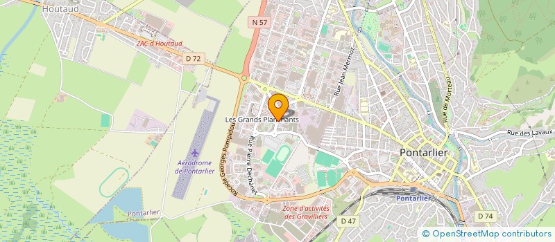 localisation de l'entreprise ETABLISSEMENTS J. LABORIER à PONTARLIER