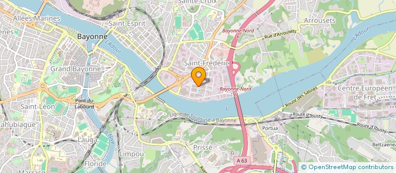 localisation de l'entreprise ETABLISSEMENTS J. LAVIE à BAYONNE