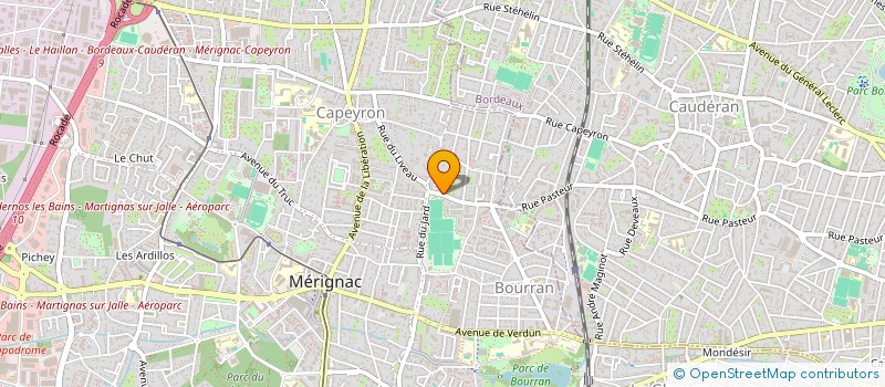 localisation de l'entreprise ETABLISSEMENTS J. MOLINERO à MERIGNAC