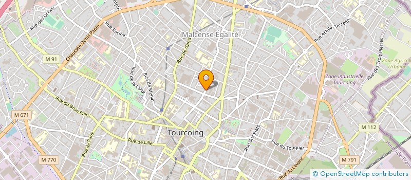 localisation de l'entreprise ETABLISSEMENTS J. NYS à TOURCOING