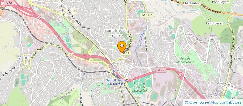 localisation de l'entreprise ETABLISSEMENTS J. PELLEGRIN ET FILS  SAINT-PRIEST-EN-JAREZ