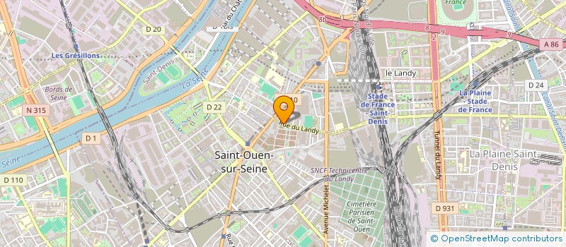 localisation de l'entreprise ETABLISSEMENTS J POUJADE à SAINT-DENIS