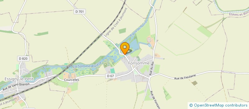 localisation de l'entreprise ETABLISSEMENTS J. PREVOT ET COMPAGNIE  FONSOMME