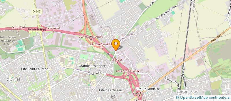 localisation de l'entreprise ETABLISSEMENTS JACQUEMART BEHAL  LENS