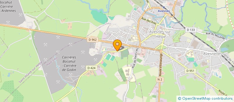 localisation de l'entreprise ETABLISSEMENTS JACQUEMIN à MARBAIX