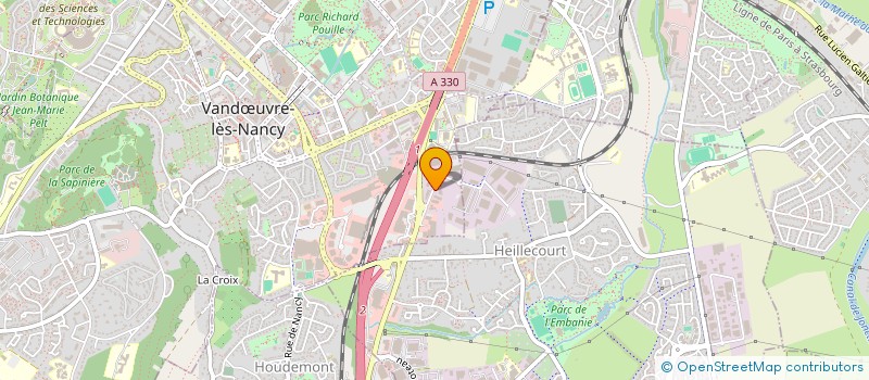 localisation de l'entreprise ETABLISSEMENTS JACQUES MAILLET à VANDŒUVRE-LES-NANCY